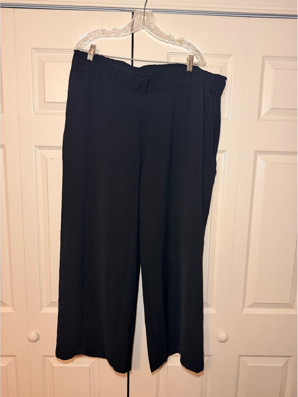 Serra Women's Black Polyester Wide Leg Pants Size XL 16-18